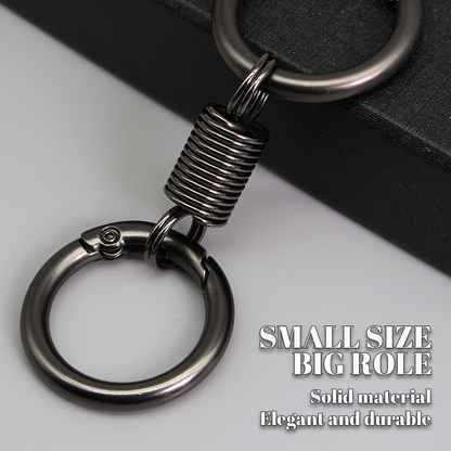 (🔥2024 Siste dag kampanje - 49% rabatt) Nordic Retro Spring Double Ring Keychain