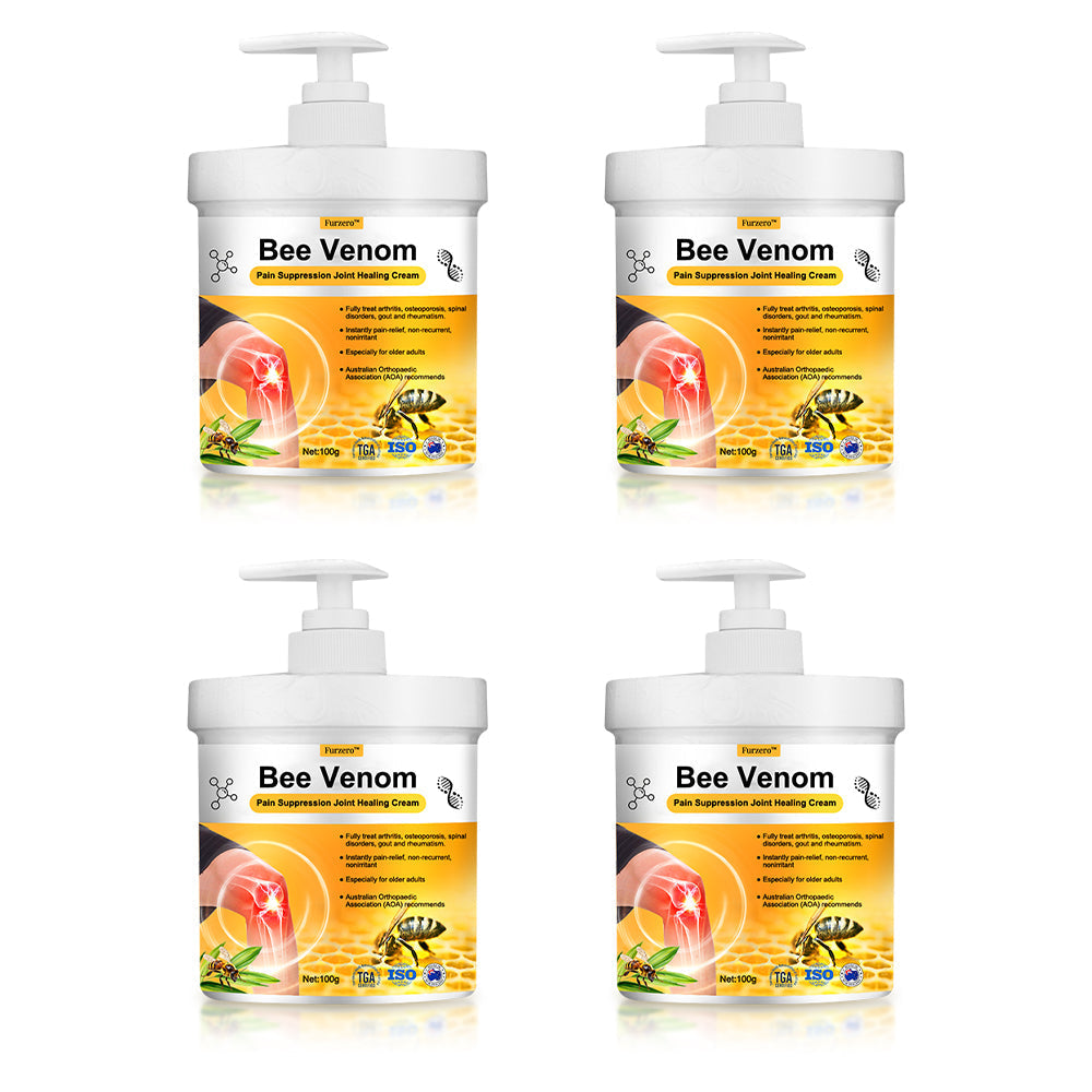Tnnedey™ 💫🐝 Bee Venom Pain Suppression Joint Healing Cream (👩🏼‍⚕️ AOA Anbefalt)