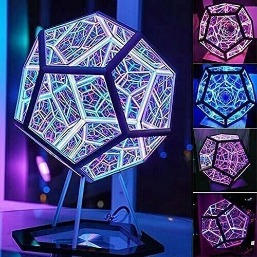 (🎁2024 Nyttårs Hot Sale🎁 49% Rabatt🎁) Uendelig Dodekahedron Fargekunst Lys